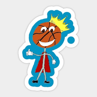 King Basketball Sticker